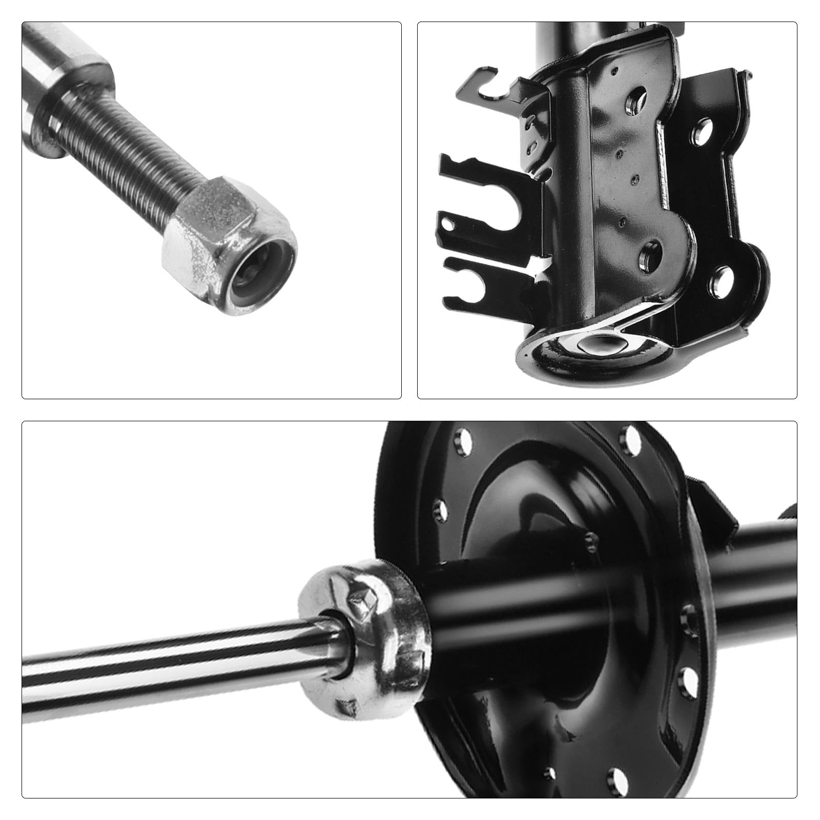Frankberg 2 amortiguadores delanteros de 540 mm a presión de gas 333766 | Compatible con: KA RU8