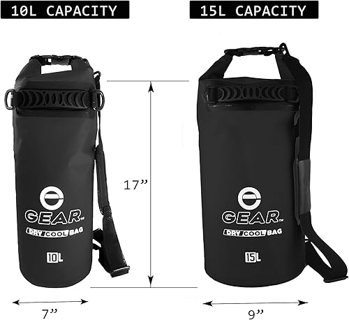 Miniatura 6 de Enthusiast Gear Enfriador flotante de bolsa seca  Mochila aislante enrollable  portátil, plegable, impermeable con correa acolchada para el hombro