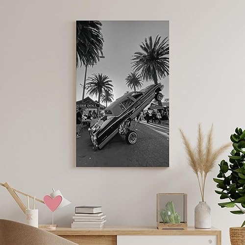 Miniatura 8 de Póster de Lowriders en blanco y negro para hombre, retro, lienzo fresco, para pared, 3, utilizado para estética de habitación y decoración,