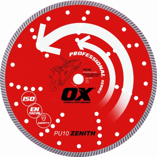 Crazy Deals OX Tools 12" Universal Superfast Diamond Blade  1-20mm Bore