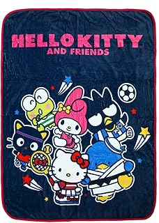 Bioworld Hello Kitty & Friends Hobbies Digital Print 48 x 60 Throw Blanket