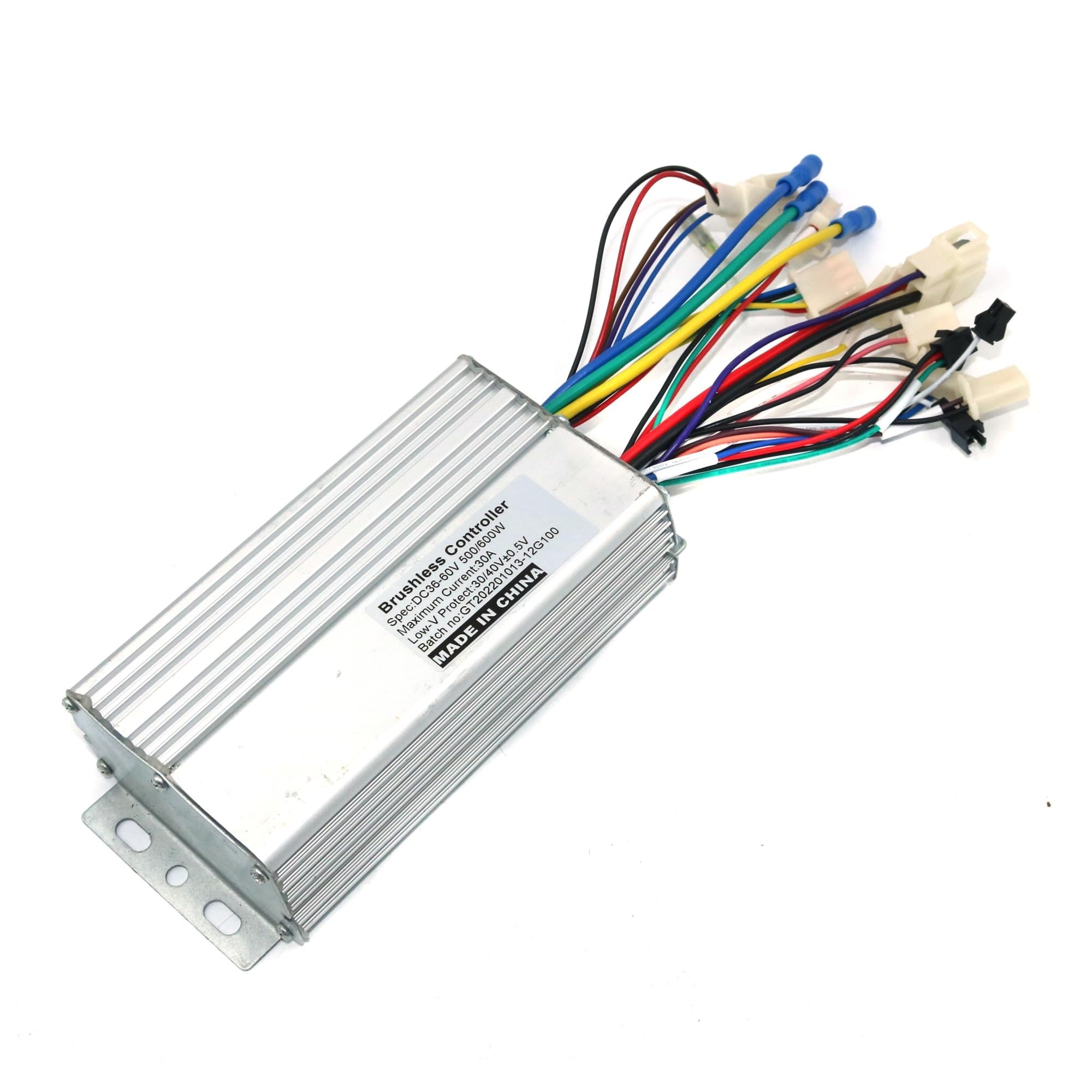 Elektryczny sterownik rowerowy z czujnikiem/bezczujnikowy, 36 V/48 V/60 V, 500/600 W, bezszczotkowy regulator prędkości
