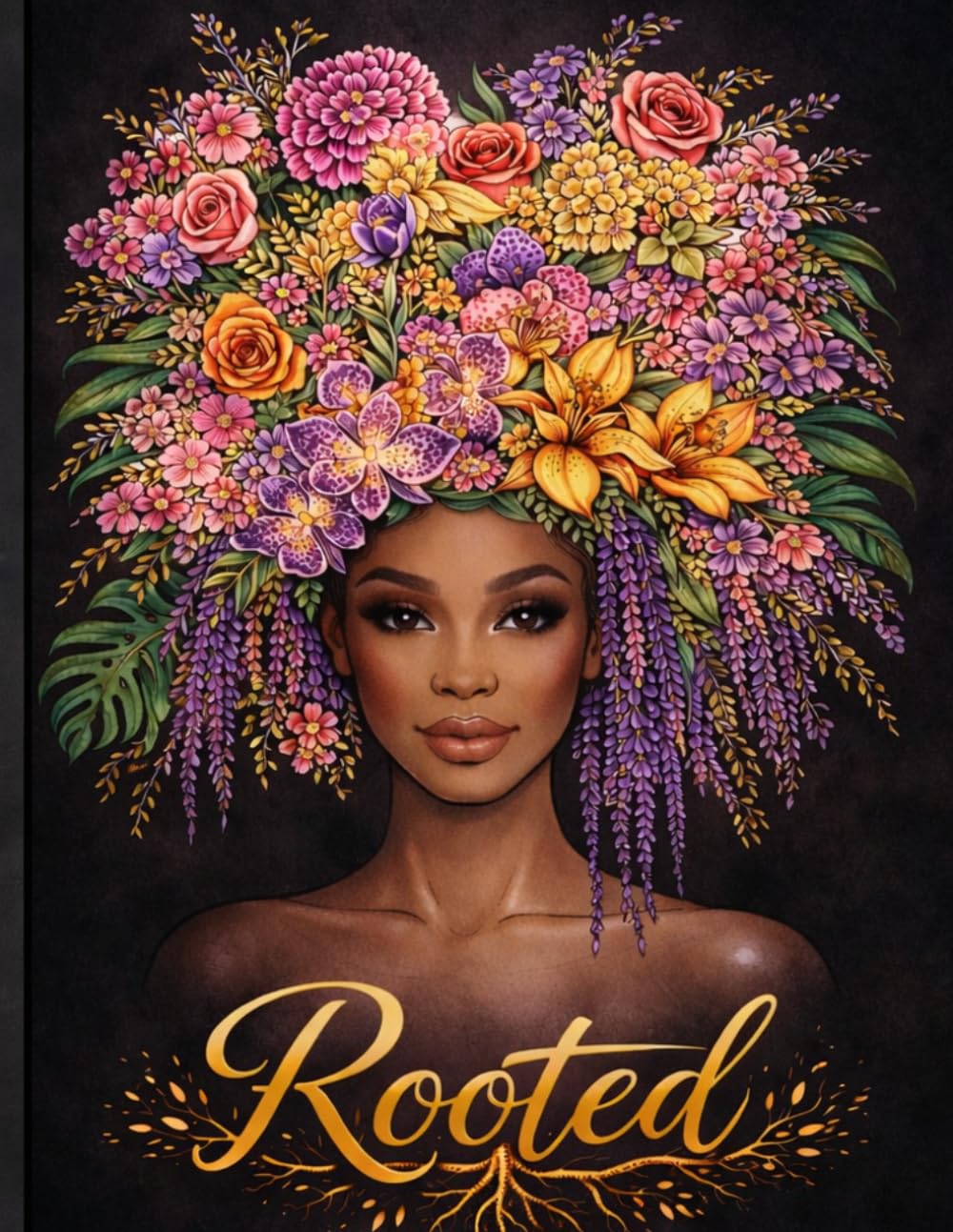 Rooted: A Coloring Book Celebrating Natural Hair, Beauty & Self-Love