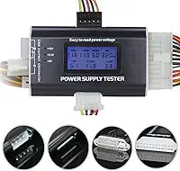 20/24 4/6/8 PIN 4.6 cm LCD computador PC Testador de fonte de alimentação para SATA, IDE, HDD, ATX, ITX e BYI