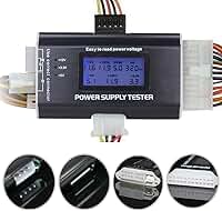 20/24 4/6/8 PIN 4.6 cm LCD computador PC Testador de fonte de alimentação para SATA, IDE, HDD, ATX, ITX e BYI
