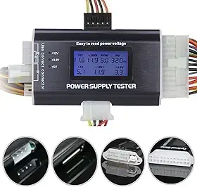 20/24 4/6/8 PIN 4.6 cm LCD computador PC Testador de fonte de alimentação para SATA, IDE, HDD, ATX, ITX e BYI