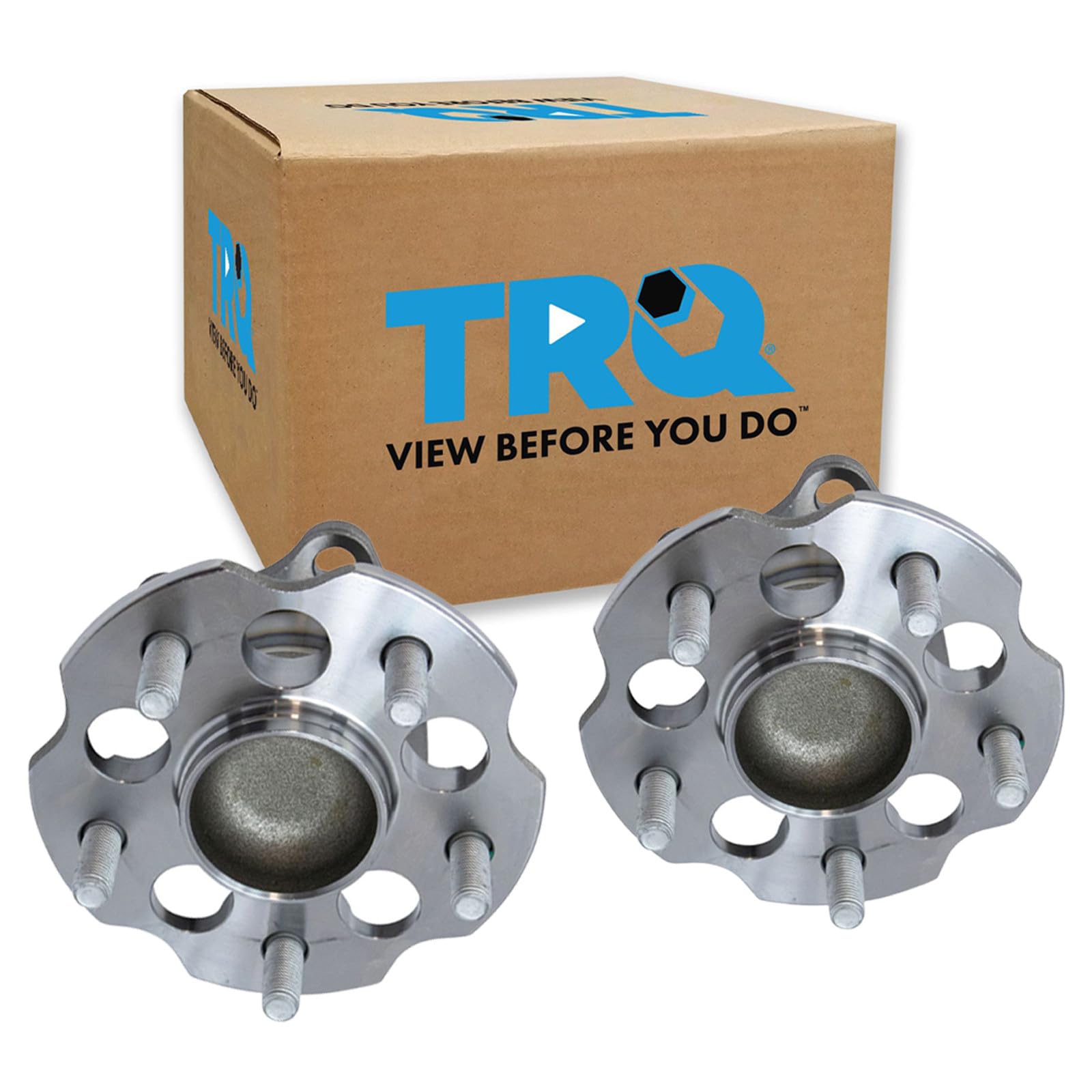 TRQ Rear Driver and Passenger Side Wheel Bearing and Hub Assembly Set 2