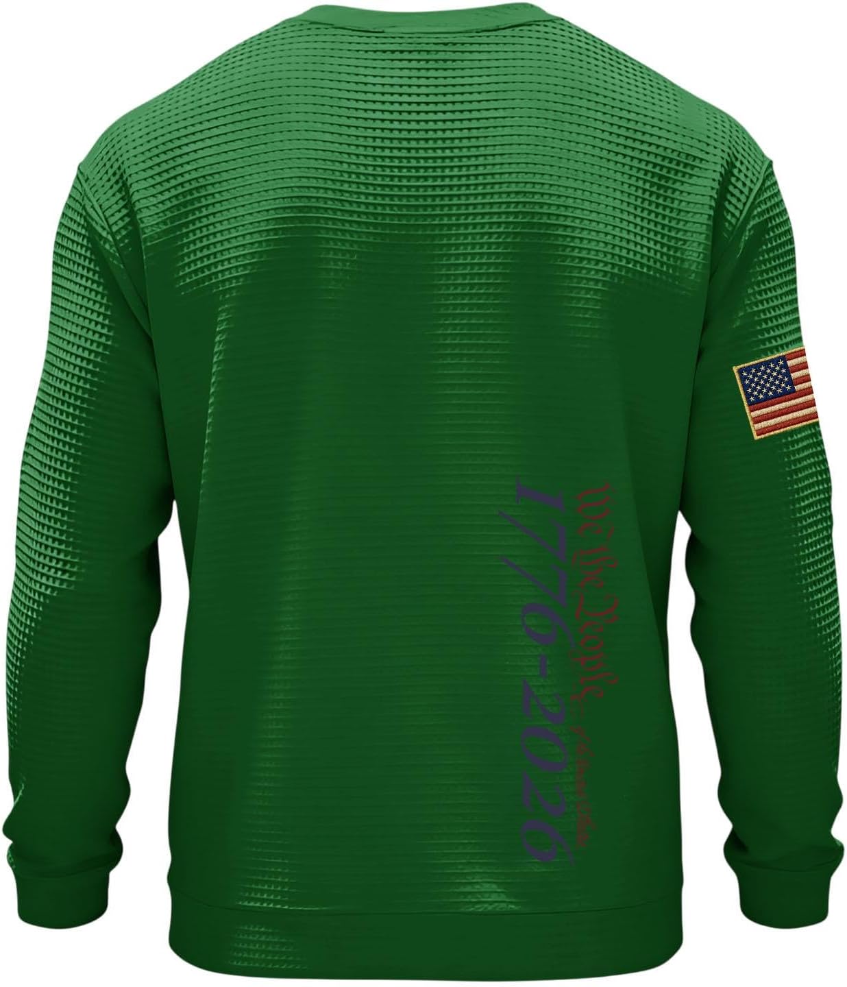 RTRDE Men's American T-Shirts Long Sleeve Anniversary Independence Day Flag Print Patriotic Shirts, S-5XL