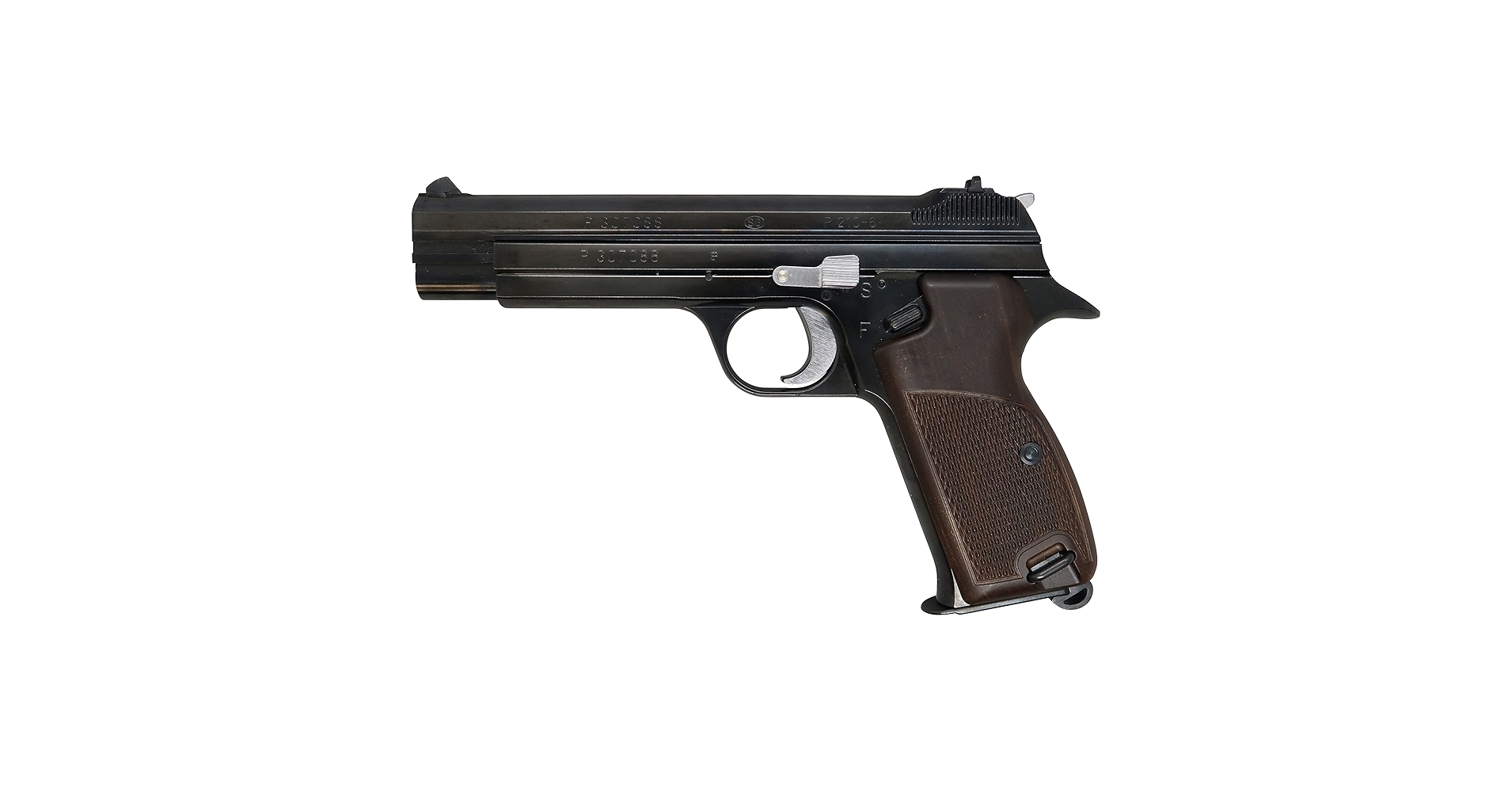 マルシン SIG P210 WディープブラックABS  6mmBB Marushin SIG P210-6 ABS Gas Blowback Airsoft Pistol Black