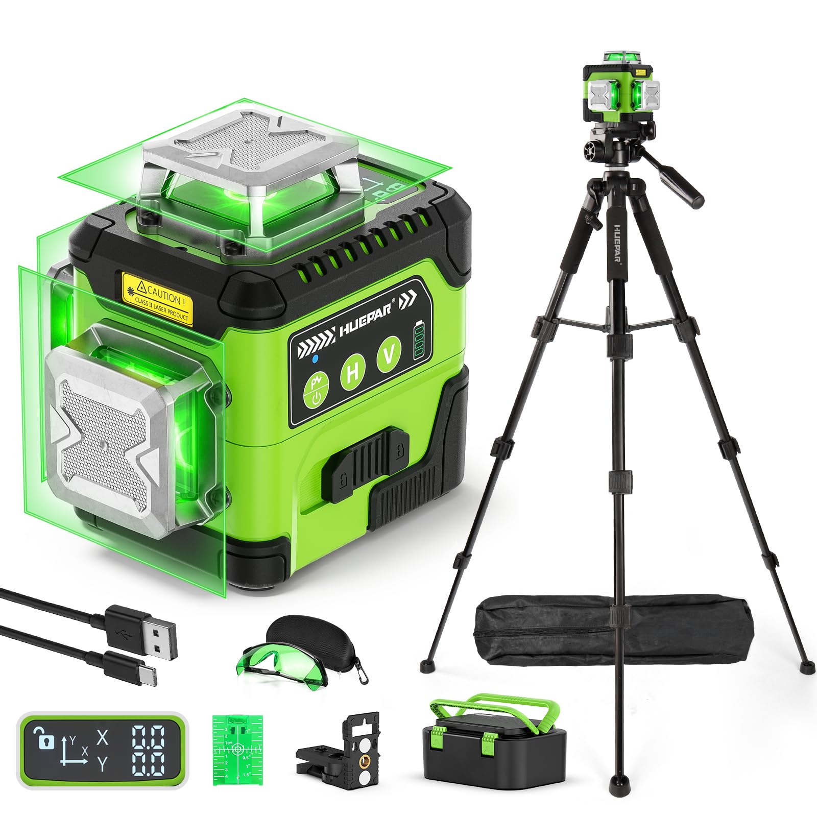 Huepar 360° Laser Level - Precise Angle & Easy Setup -10
