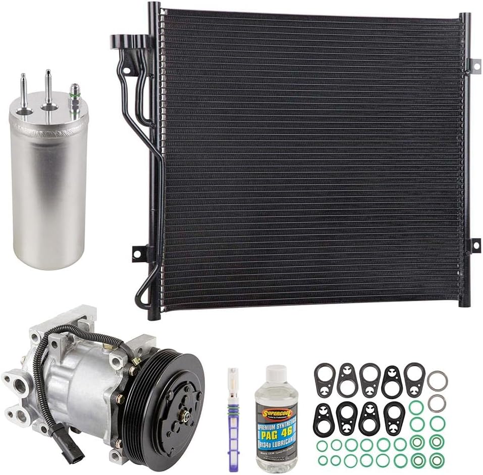 For Jeep Liberty 2002-2005 A/C Kit w/AC Compressor Condenser Drier - BuyAutoParts 61-94354CK New
