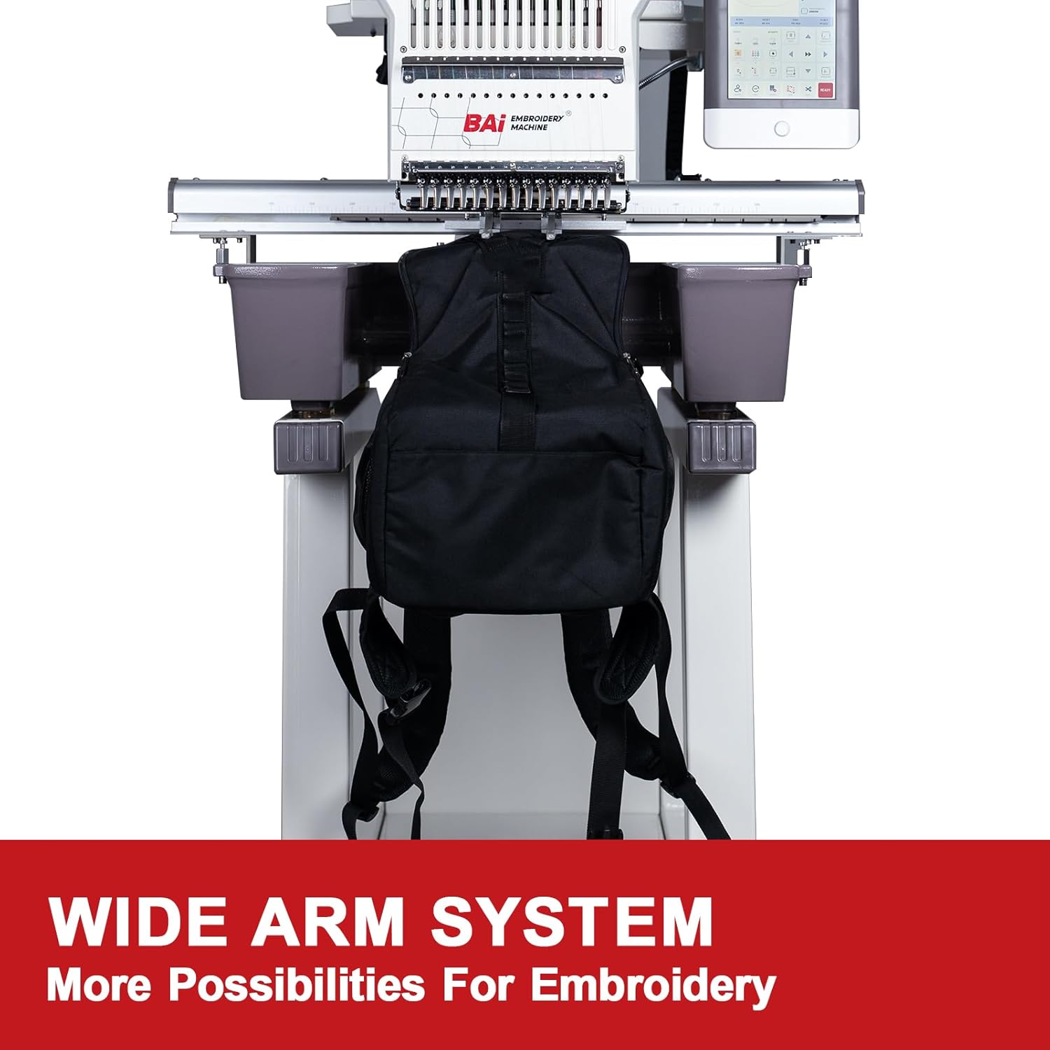 Wide Arm System with Backpack