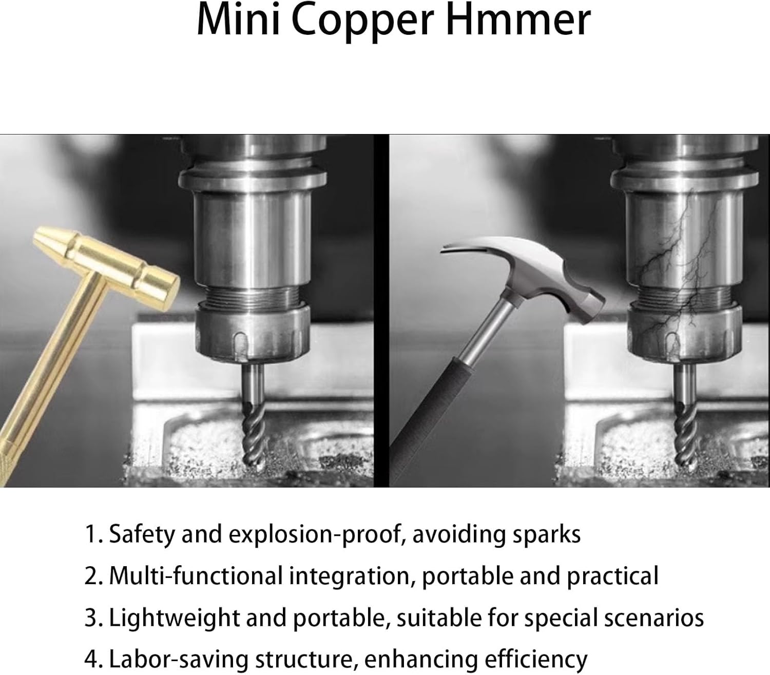 6 in 1 Small Multifunction Hammer Mini Brassr Mallet & Screwdriver Set, Hand Tools for Watchmaker, Jewelers, Repair Uav, Mobile Phones, Laptops, Anti-Corrosion, Anti-Rust