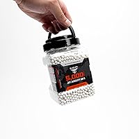 Vista 3 de Black Ops Airsoft BBS – 5,000 unidades, munición de precisión de 0.01 oz de 0.20 onzas para rifles AEG y de francotirador