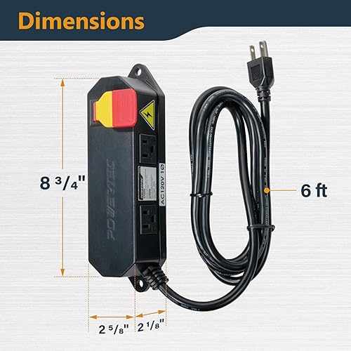 Vista 9 de POWERTEC 71007, apagador de 110/220 V