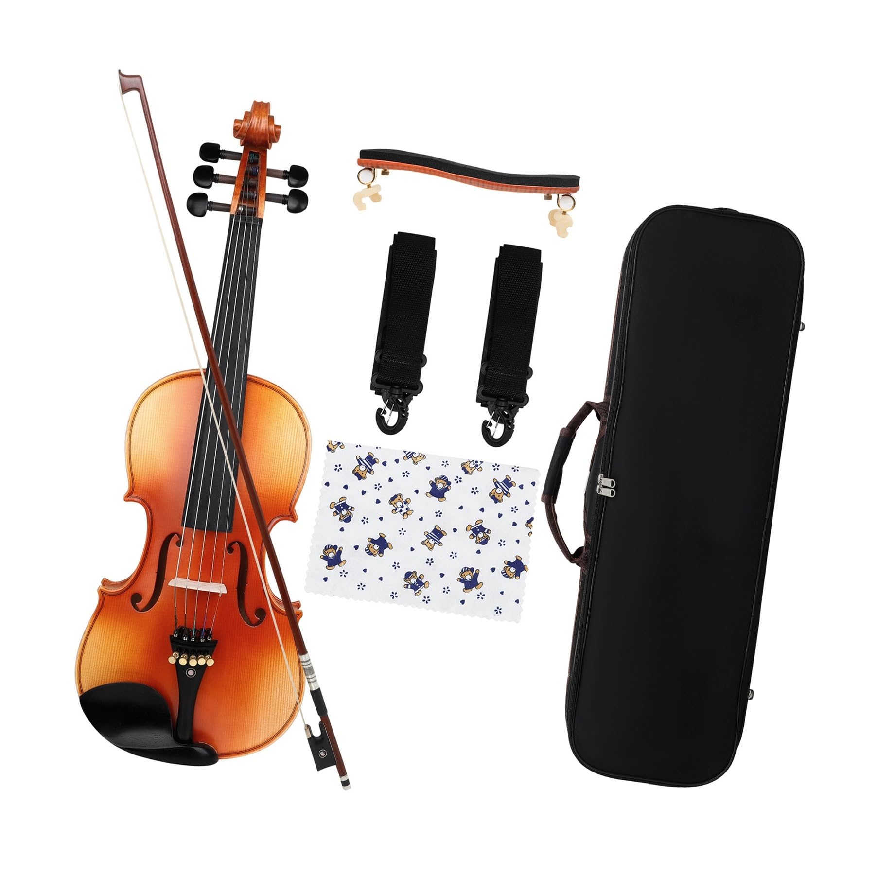 Violino 4/4 In Abete Rosso Fatto A Mano Con Cassa Quadrata Strumento A Corde Violino