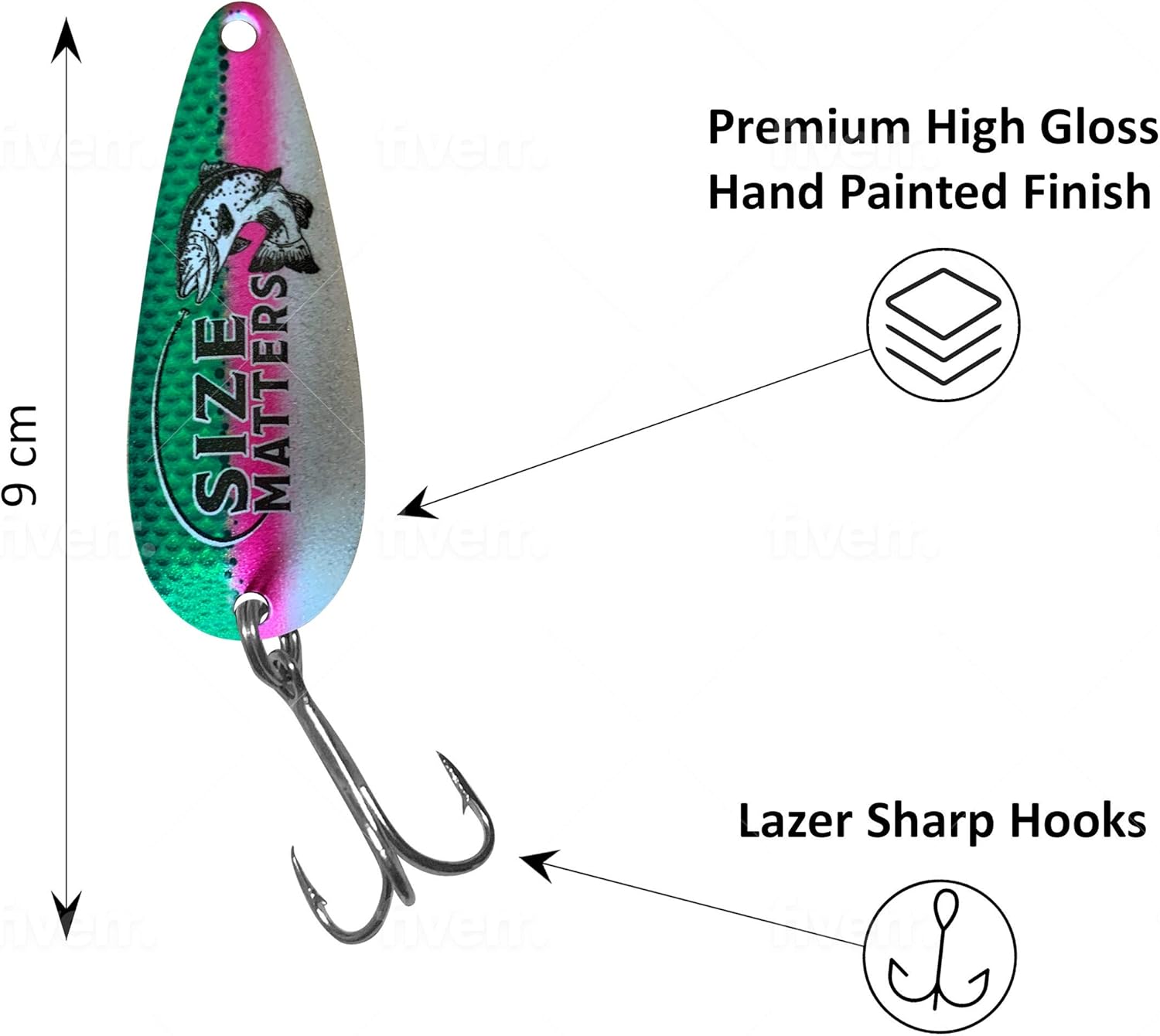 Master Baiter Fishing Lures - Funny Fishing Spoons for Walleye, Pike & Trout - Perfect Dad Gifts & Birthday Ideas