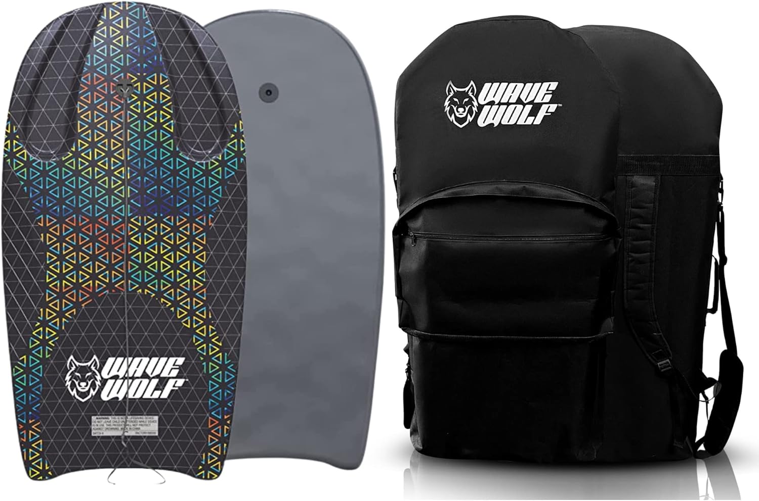 Wavewolf Moon Rider Grip Master Board 41" Bodyboard with