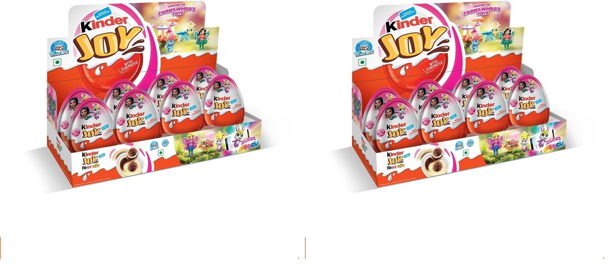 Kinder Joy Chocolate Snack with Surprise, Pink, 20g X 8N :160 g (Pack of 2)-image-25