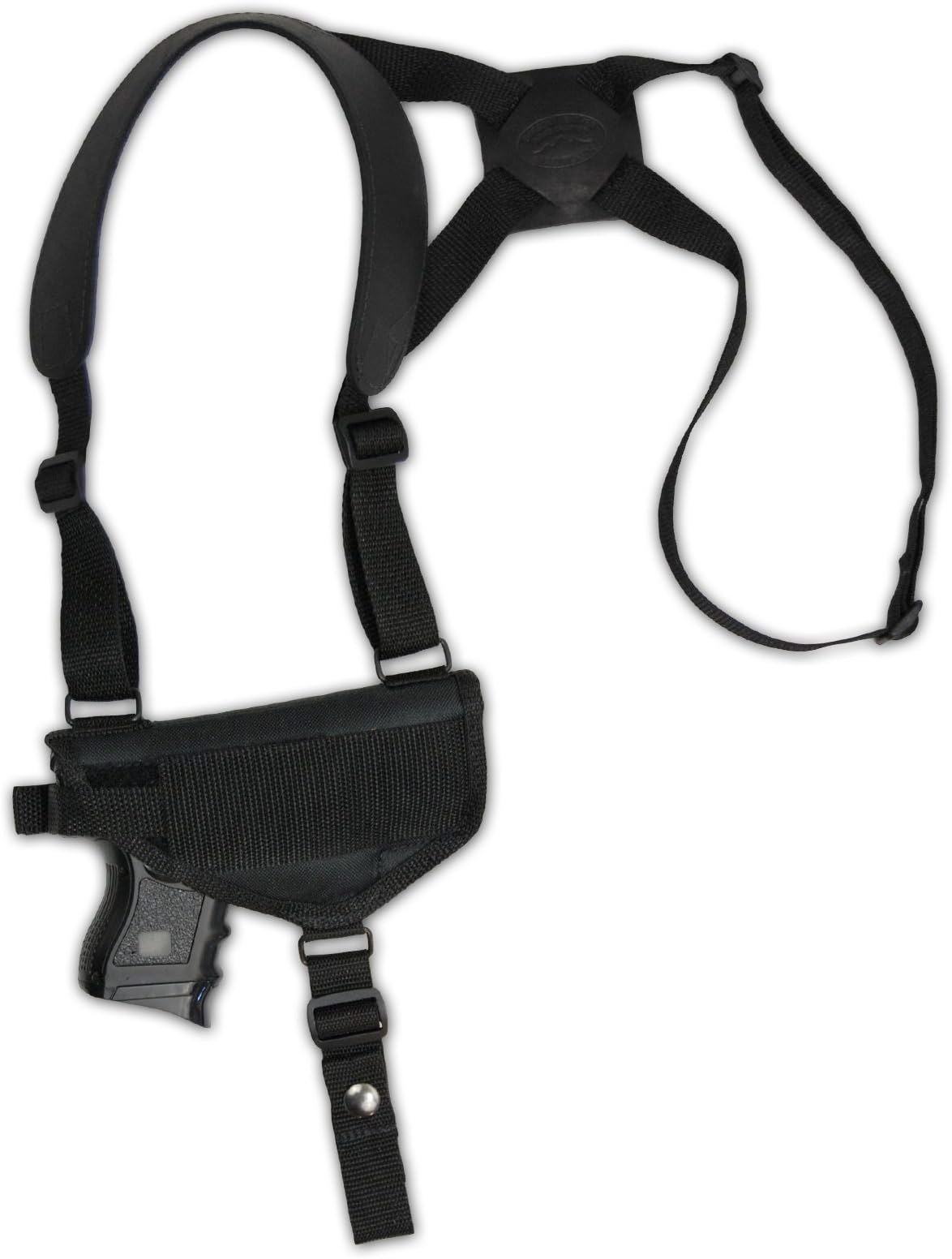 New Barsony Cross Harness Shoulder Holster for Compact 9mm 40 45 Pistols