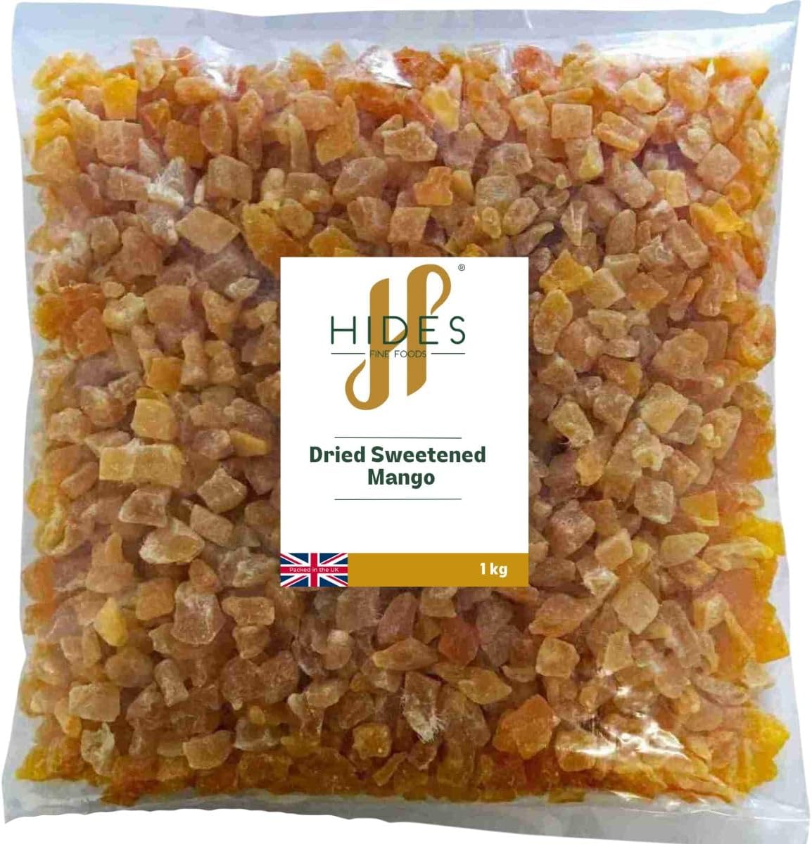 Dried Sweetened Diced Mango 1kg - Suitable for Vegetarians - Baking - Granola - Breakfast - Snacking - Desserts - Trail Mix - Granola