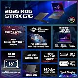 Asus Ultimo laptop da gioco ROG Strix G16 2025, display FHD 165Hz da 16", AMD Ryzen 9 8940HX, RTX 5070 Ti, 16 GB RAM, SSD da 1 TB, grigio Eclipse - 4