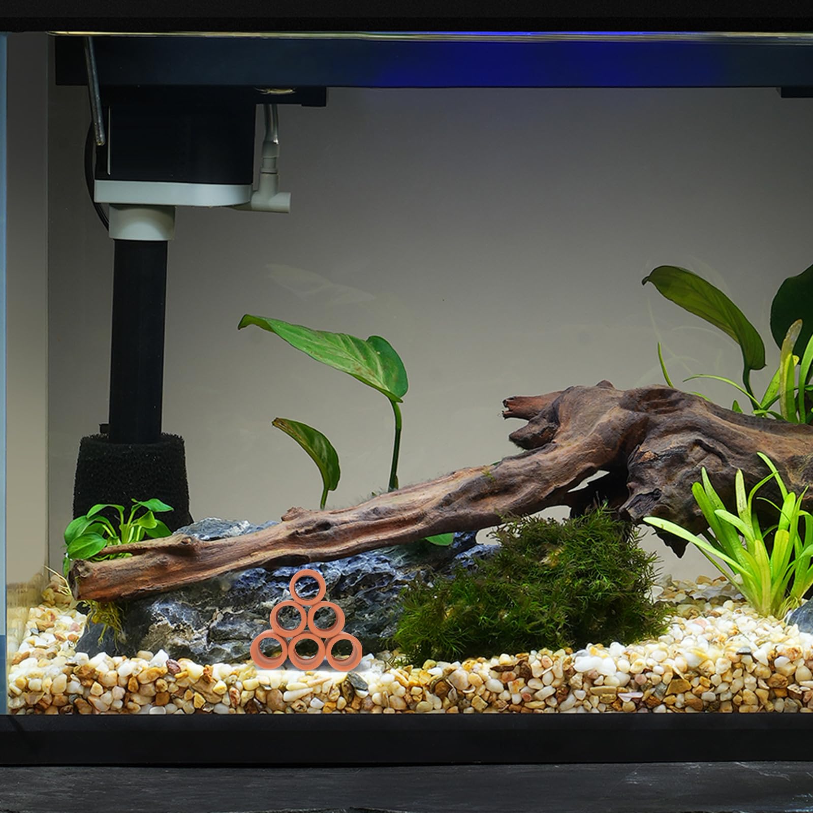 Operitacx 4 Sets Keramik Aquarium Versteck Höhle für Garnelen und Fische,