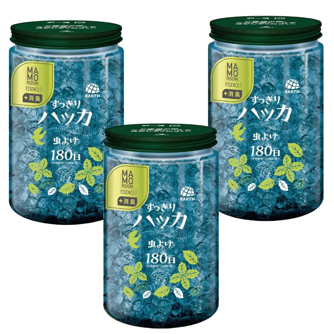 【500g×3個セット 】虫よけパール すっきりハッカ 180日用