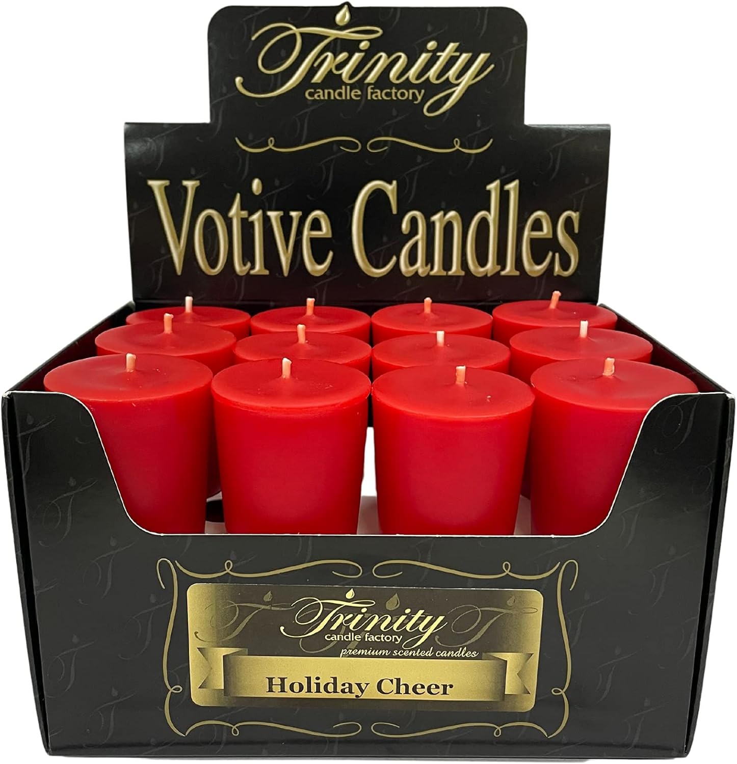 Trinity Candle Factory - Holiday Cheer - Votive Candle - 12 Pack