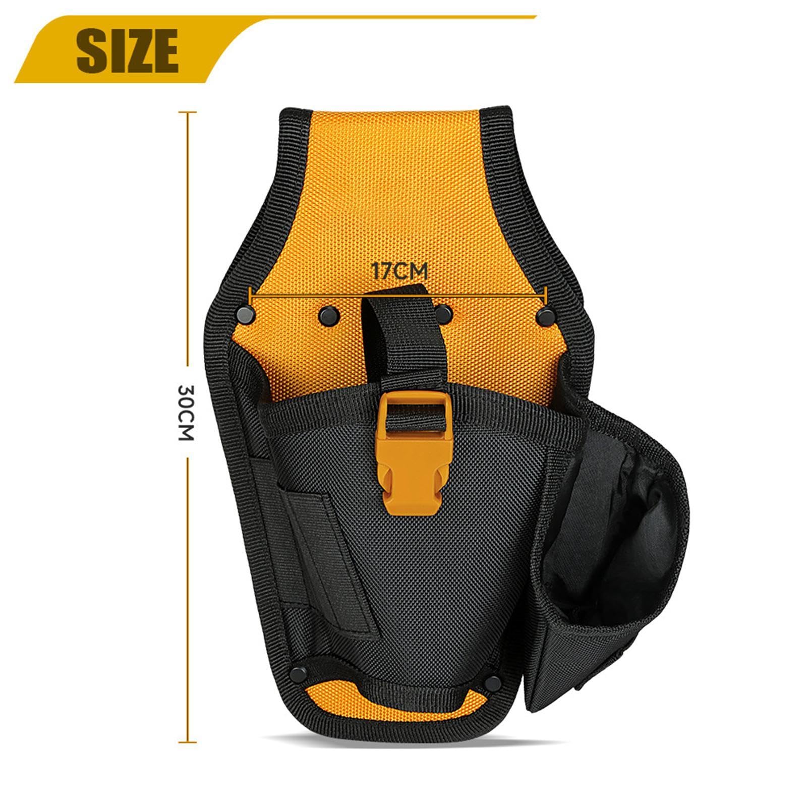 Sac Ceinture pour Perceuse électrique, Sac à Outils Oxford, Support de Perceuse Pratique, Sac Ceinture pour Outils de Quincaillerie, avec Ceinture