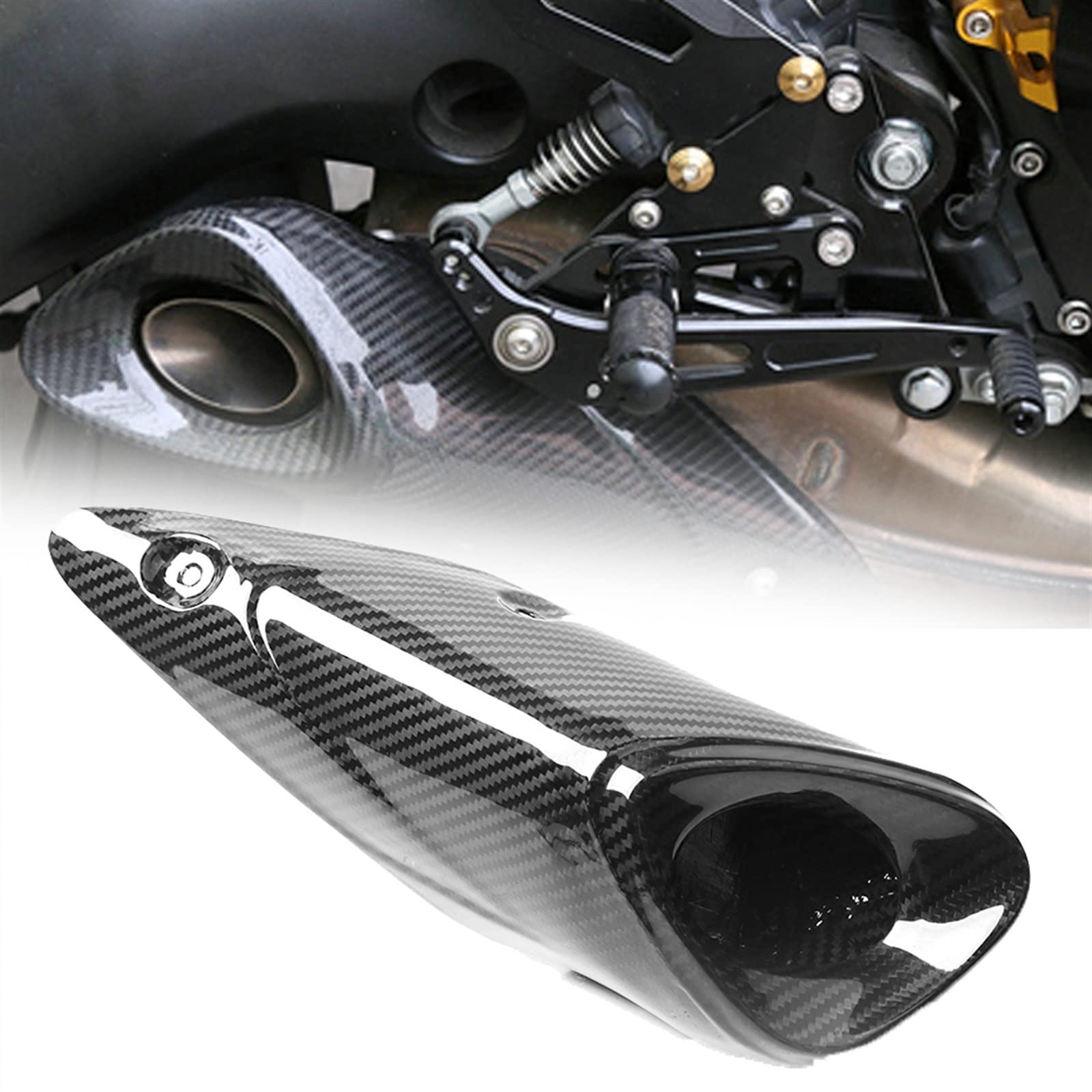 Protector térmico de escape para evitar quemaduras en Yamaha FZ09 MT09