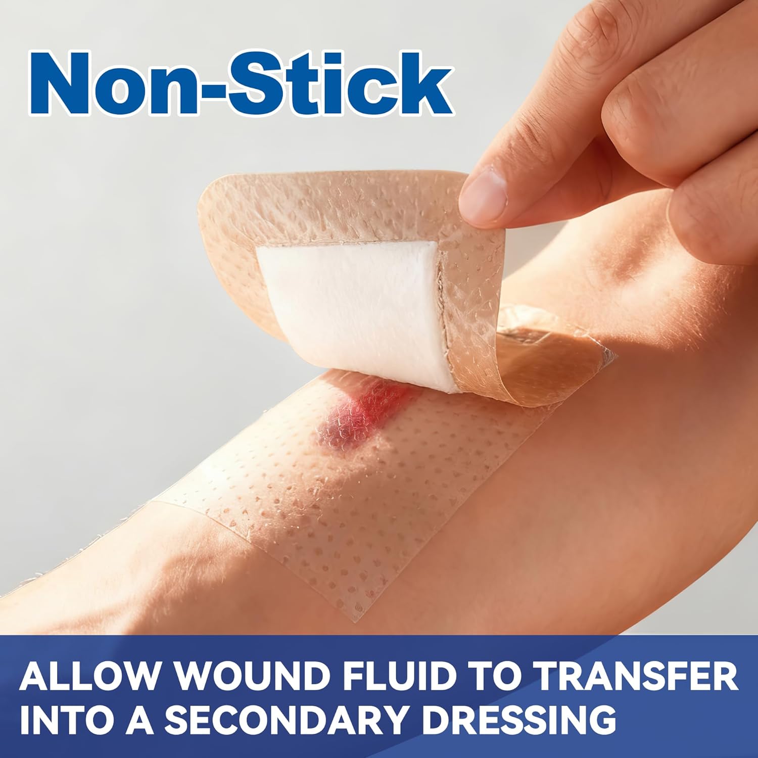 FRESINIDER Silicone Wound Contact Layer 4” x 3”, 10 Pack Non-Adherent Silicone Dressing for Gentle Removal, Protects Fragile & Sensitive Skin, Ideal for Surgical Wounds, Burns, Ulcers, Skin Tears - Image 4