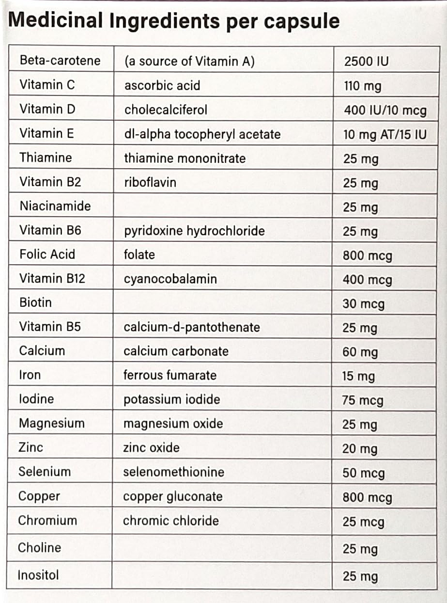 Preconception, Baby Planning Multivitamin, Once Daily Dose, Contains Methylfolate, 60-Day Supply