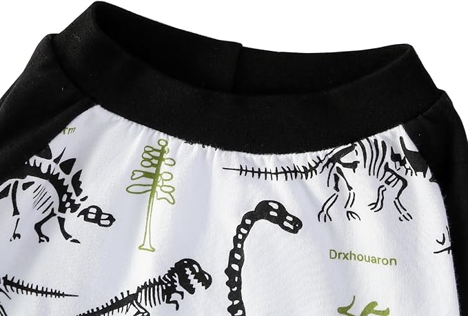 Camiseta de Dinosaurio para Perro Talla XXL, Manga Larga, Negra miniatura 4