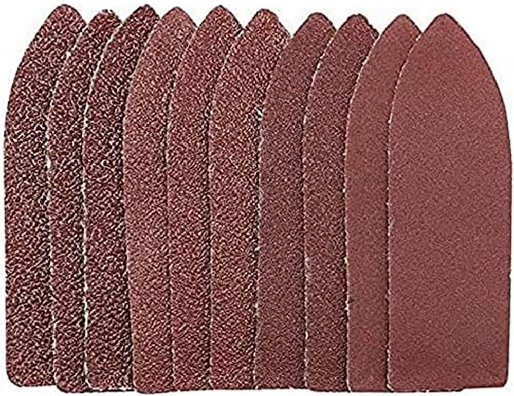 Draper Hook and Loop Sanding Sheets (Pack of 10) | Assorted Grit Grades Finger Sheets | 02930