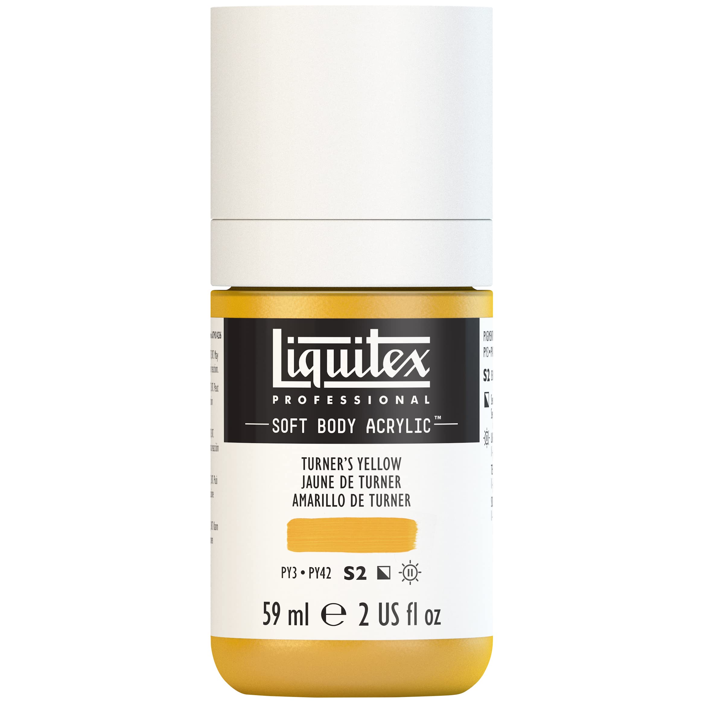 Liquitex Acrylic Paint, Turners Yellow, 59 ml (Pack of 1)