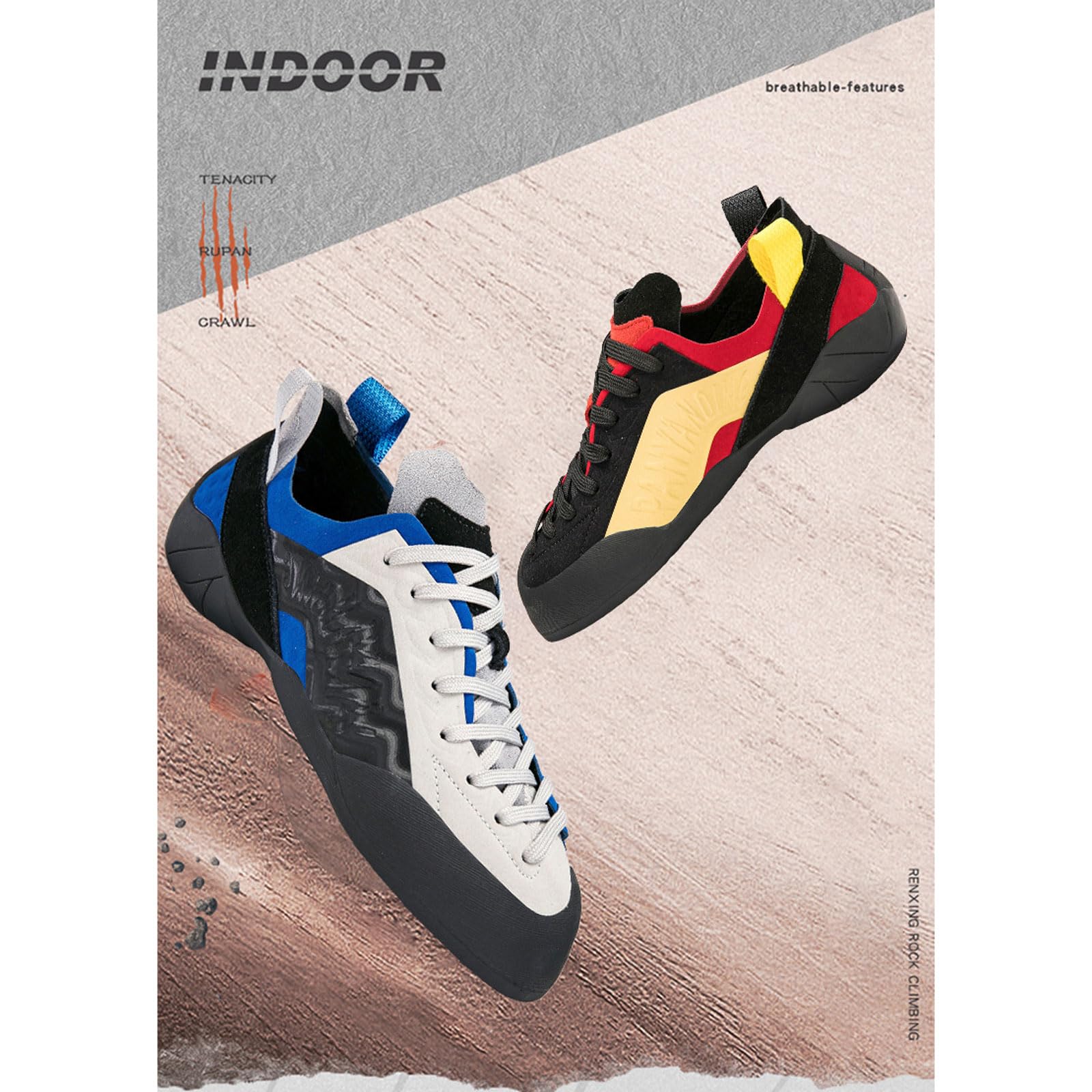 Scarpe da Arrampicata Uomo,Scarpe da Arrampicata Donna,Scarpe da Bouldering,Scarpette da Arrampicata per Adolescenti,Traspirante Antiscivolo,per Principianti E Arrampicata su Roccia Indoor