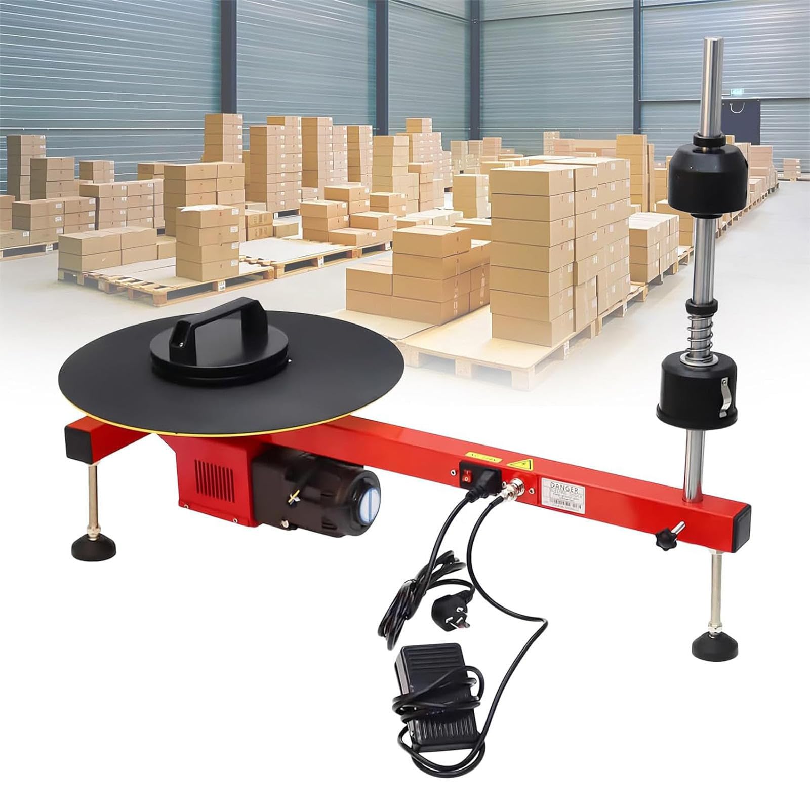 Dispensador de Film Estirable de Mesa, Máquina eléctrica de Embalaje de Film Estirable, Dispensador de Film Transparente para Rollo de Film Estirable Dentro de 70cm