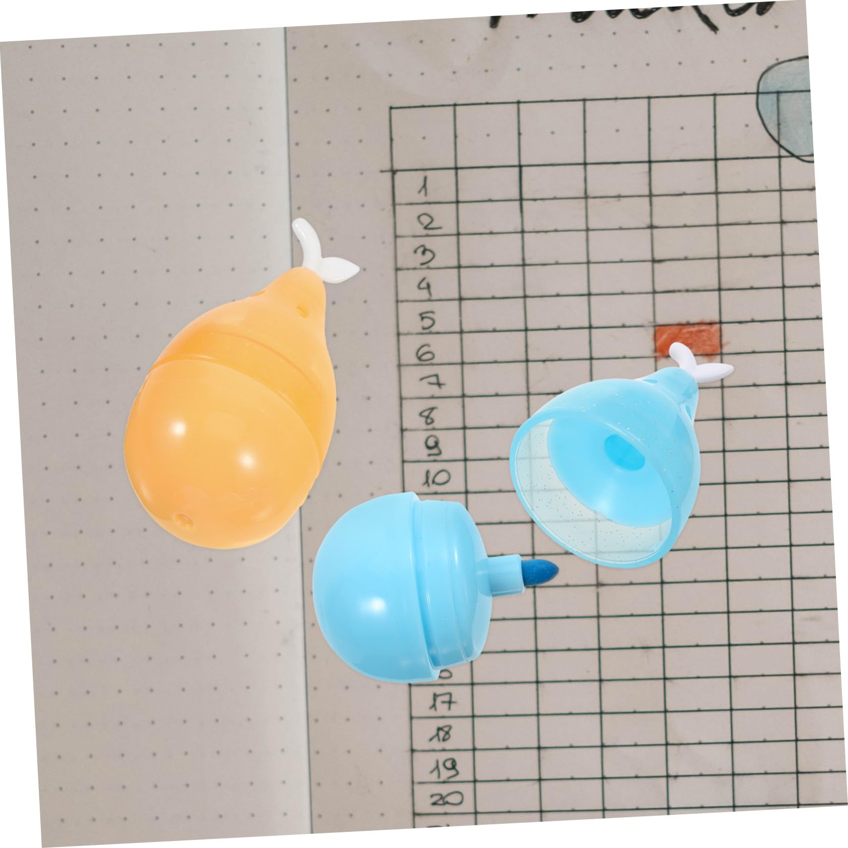 30 Pezzi Mini Evidenziatori Colorati Punta Obliqua Cartoon per Note e Segnalibri Penne Fluorescenti per Scuola e Ufficio Base d Resistente e