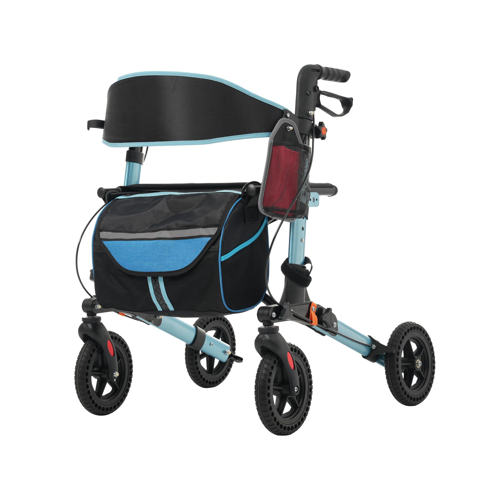 Amazon | 【ブルー】OSJ 歩行器 歩行車 シルバーカー 軽量設計 室外用 