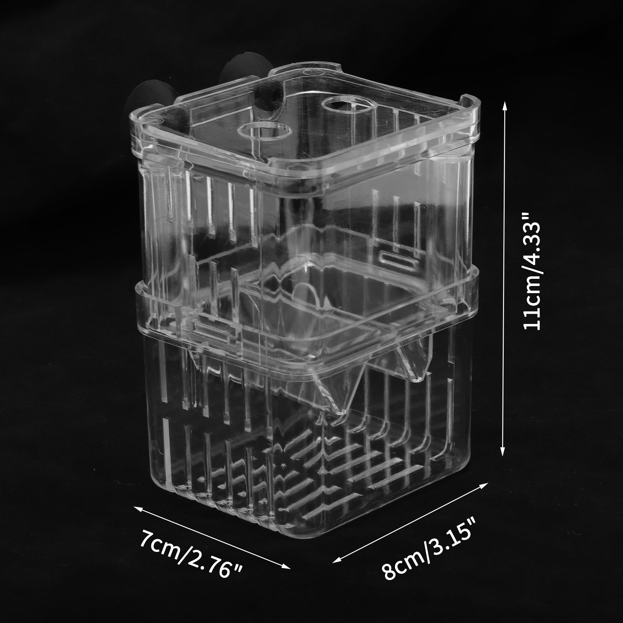 CAPASTEC Fish Breeder Box, Easy-to-Use Breeder Tank Divider, Breeder Box for Fish Tank Versatile Breeder System, S, Clear, 1 Set - Image 4
