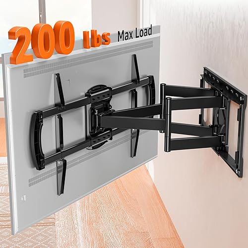 Miniatura 4 de ELIVED Soporte de pared de TV resistente para la mayoría de televisores de 42 a 90 pulgadas de hasta 200 libras, VESA máximo de 31.496 x 15.748 in,