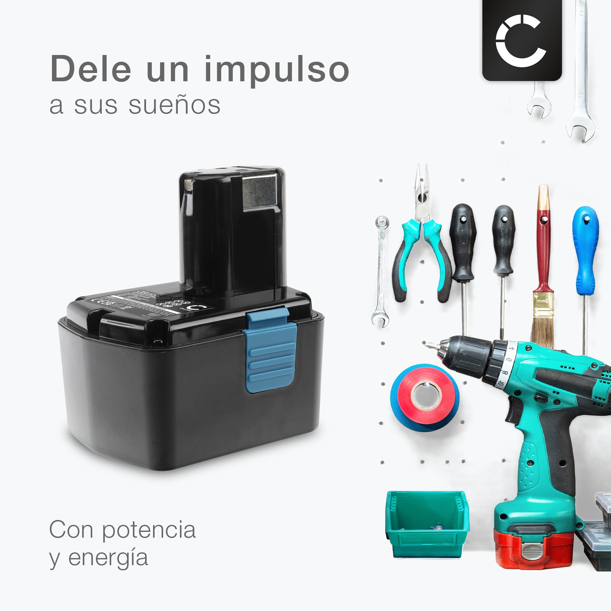 CELLONIC 1x Batería Compatible con Hitachi 315128, 315130, 324367 | 1x, (3300mAh-14.4V-NiMH), Herramienta Batería, para Hitachi 319104, 319933, 315129, UB 18DL, DH 14DL, UB 18D, DS 14DMR, C-2