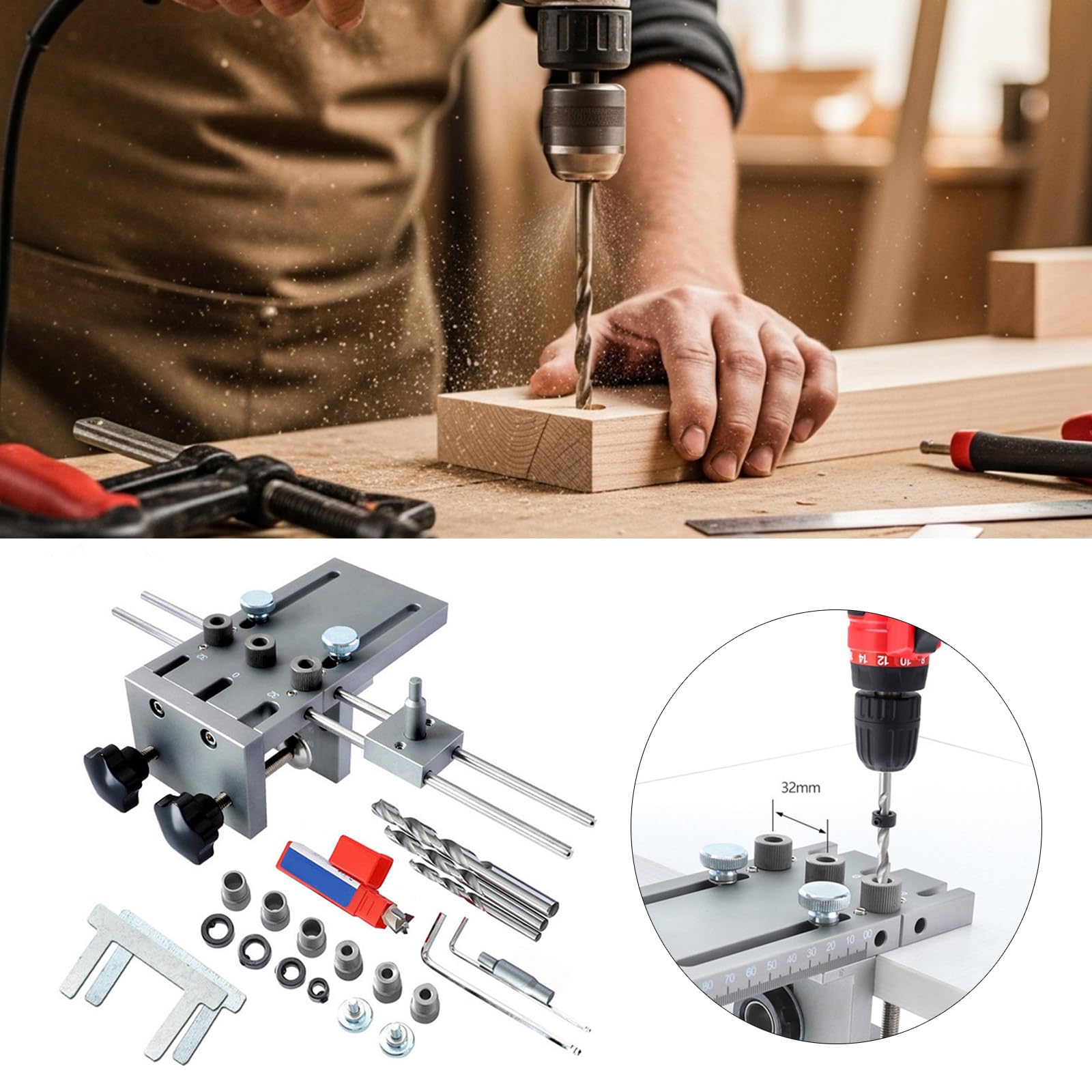 Herramienta multifuncional profesional 3 en 1 para carpintería, herramienta multifuncional de aleación de aluminio para carpinteros profesionales