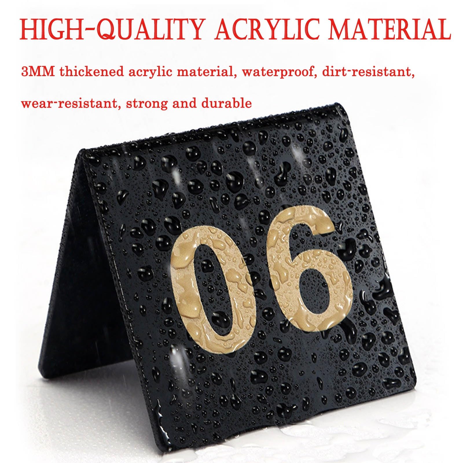 Stapelbare Tischnummern, Restaurant Hochzeit Sitzkarte, Platzkarten Mehrweg | Doppelseitig Zahlen Acryl Tischschild, 1-25 Tisch Zahlenkarte, Tischkarten for Party Bankette Bars