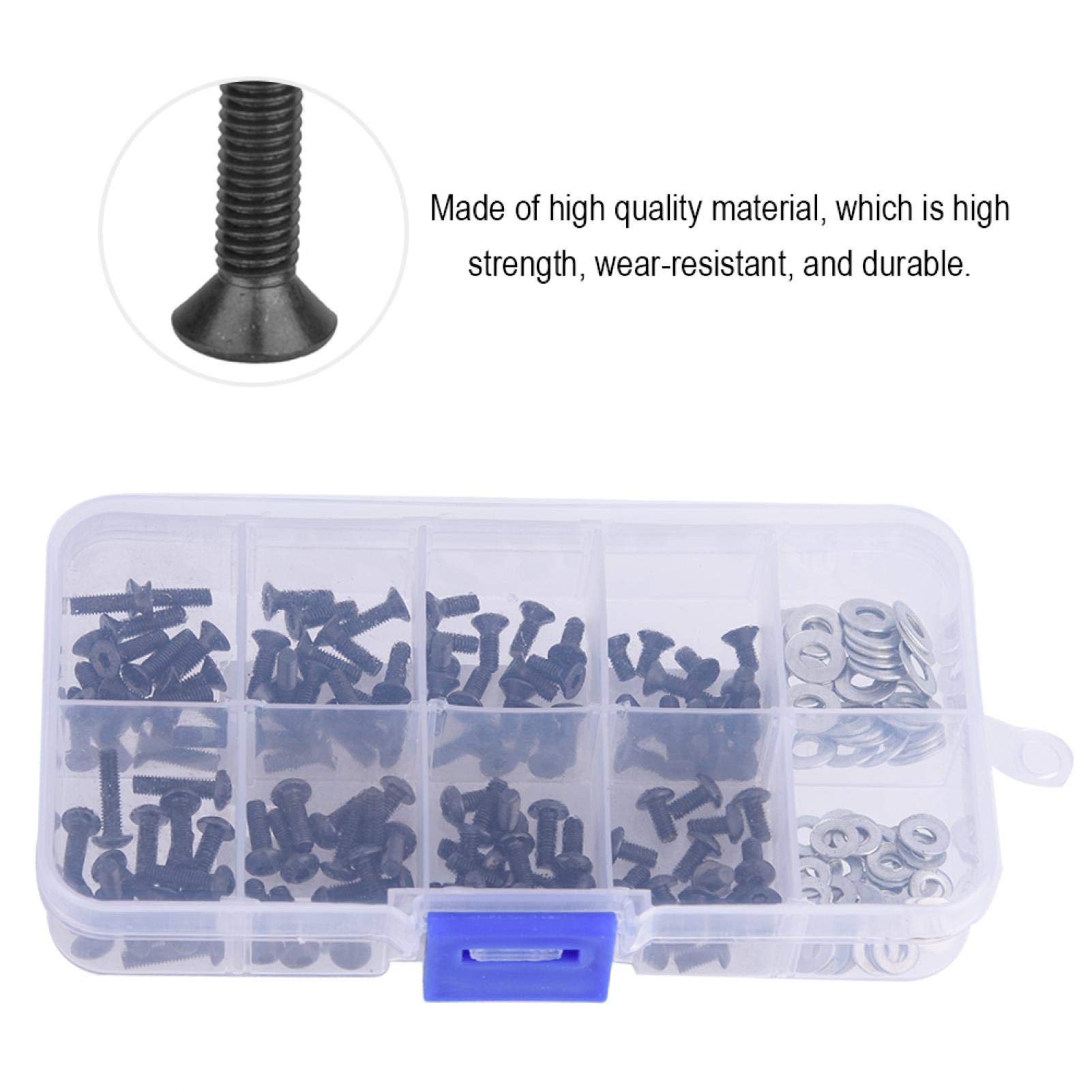 Vis à Tête Boule HSP 02038 - Lot De 6 Pièces | Pour Modèles RC 1/10 Et Pièces De Rechange Auto/Moto