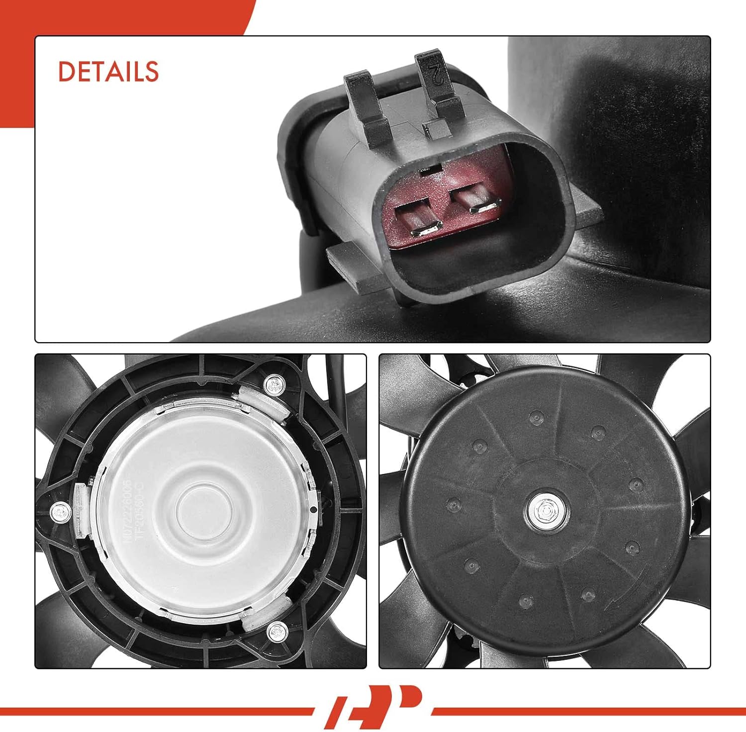 A-Premium Radiator Fan Assembly Compatible with Jeep Models - Cherokee 1987-2001, Comanche 1987-1992, Wagoneer 1987-1990 - Replace# 67400782, 52028337AC