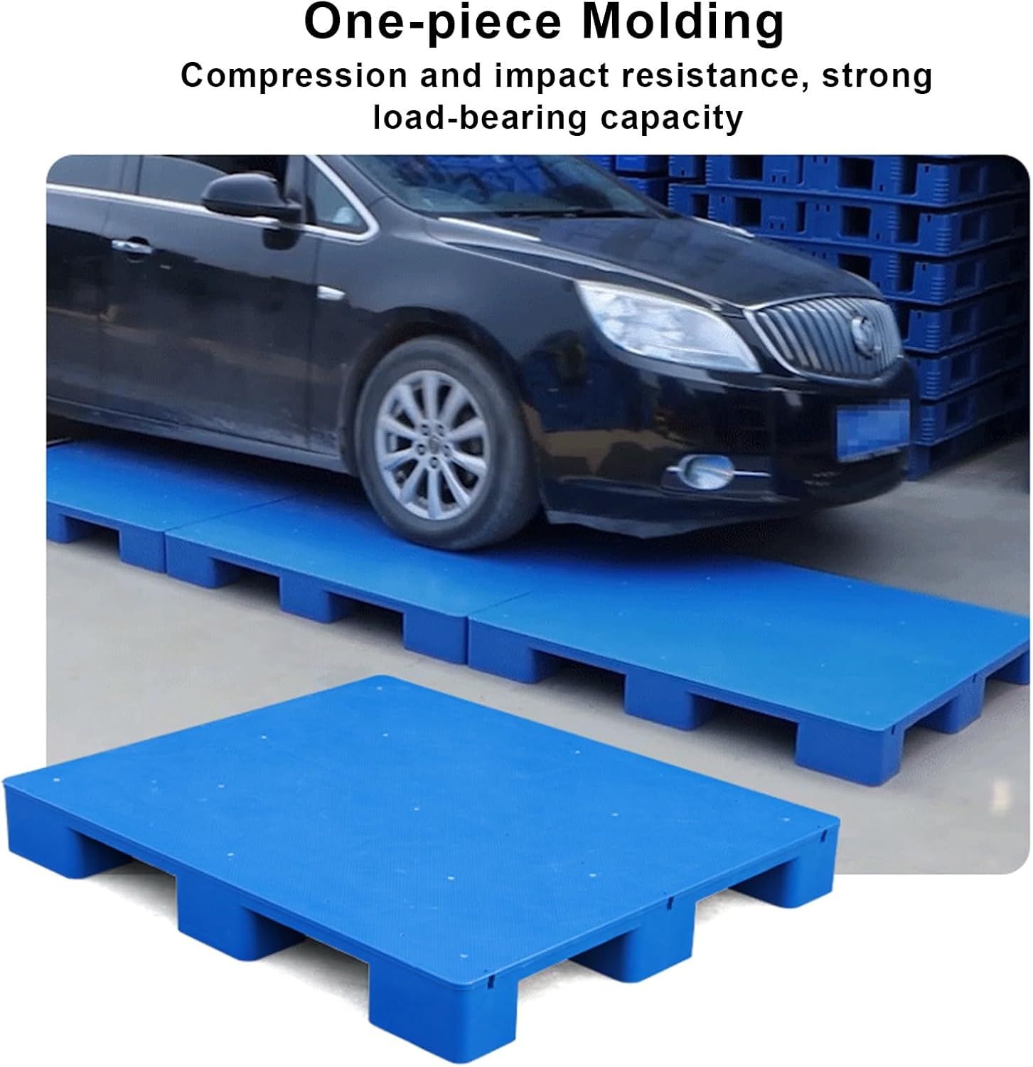 Plastic Pallets, Wear-Resistant Storage Dunnage Rack, Lightweight Basement Pad for Cargo Cartons Oil Drums Racks Outdoor Grid Indoor Floor Supermarket(50x40x12cm)