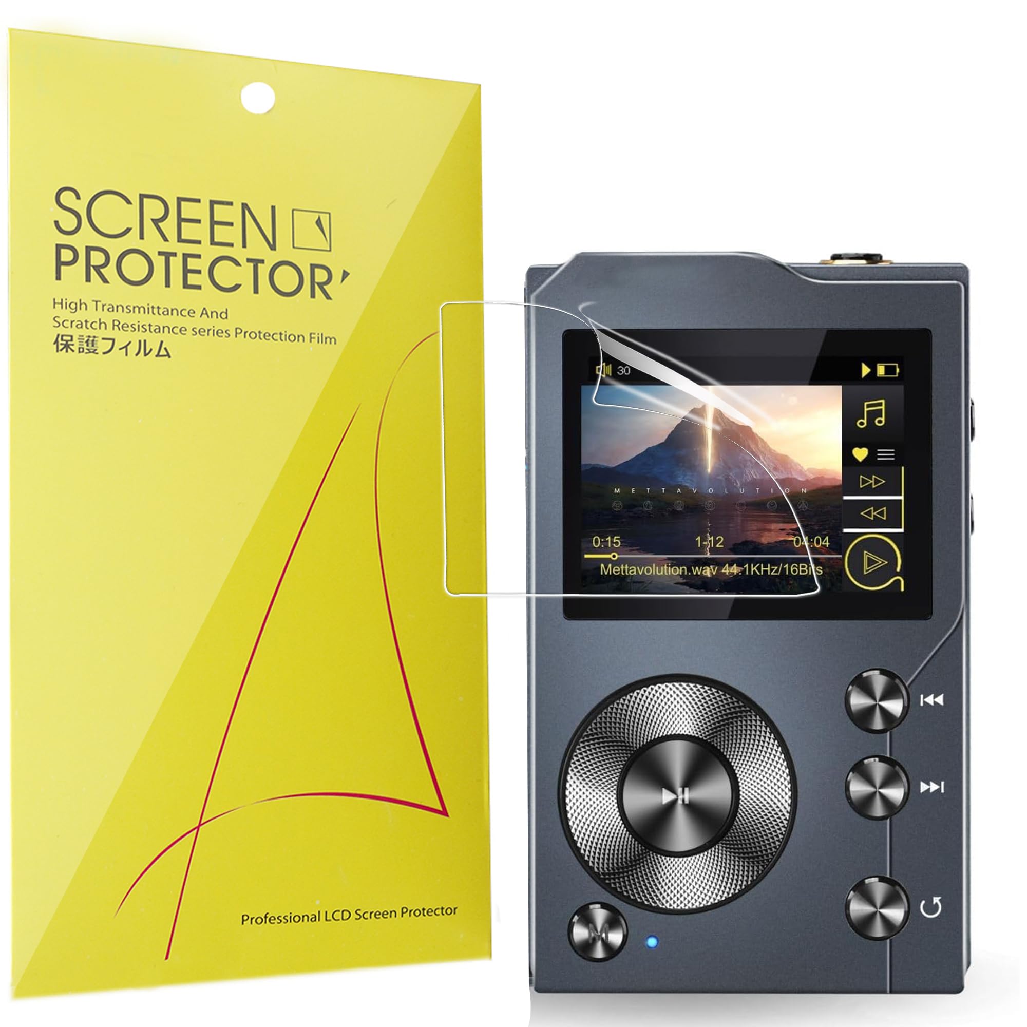 Lamshaw Compatible for Surfans MP3 Player Screen Protector, [6 Pack] Full Coverage TPU Clear Film Compatible for Surfans 2 Inches F20 MP3 Player (6 Pack)