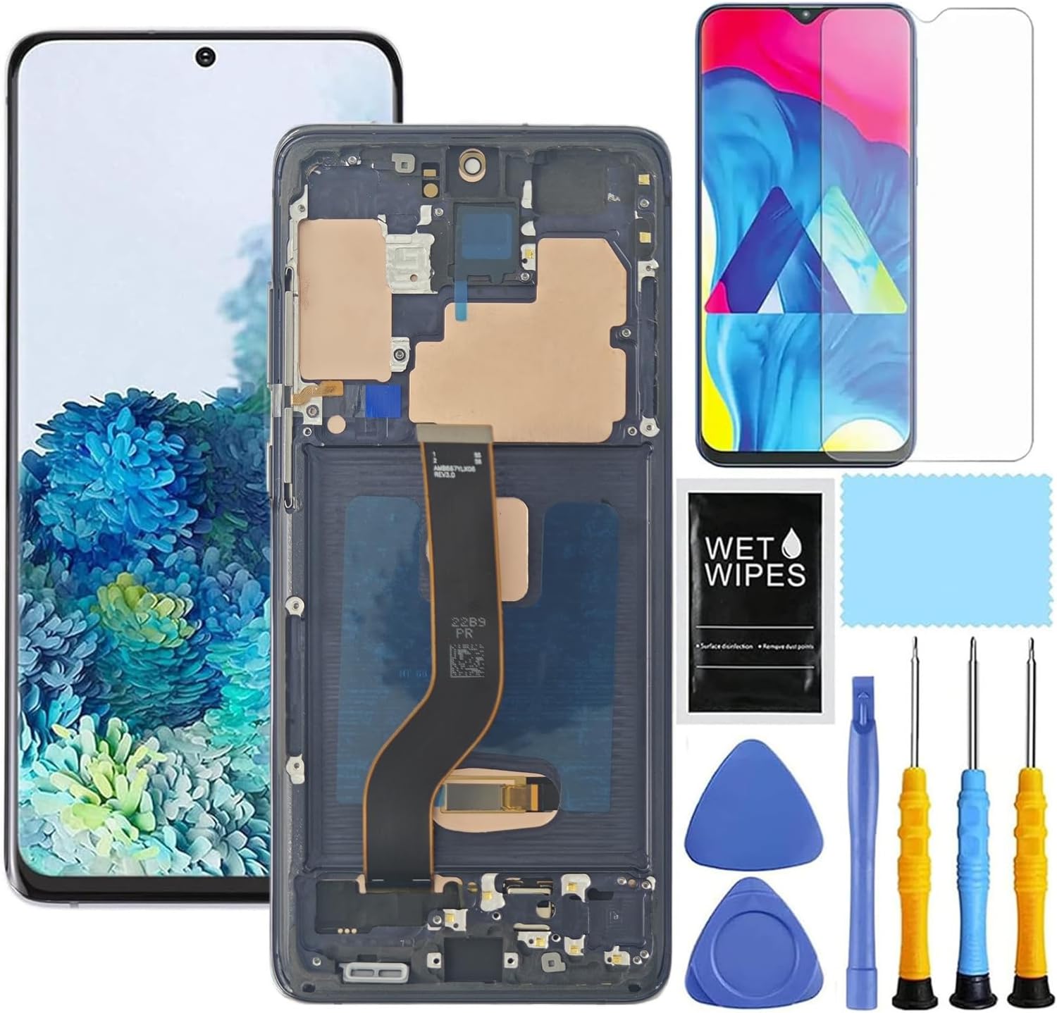 for Samsung Galaxy S20 Plus 5G Screen Replacement for Samsung S20+ Plus Screen Replacement WIth Frame For Samsung S20 Plus LCD Display Digitizer SM-G985u G985w G986u G986w Touch Screen Assembly